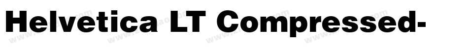 Helvetica LT Compressed字体转换